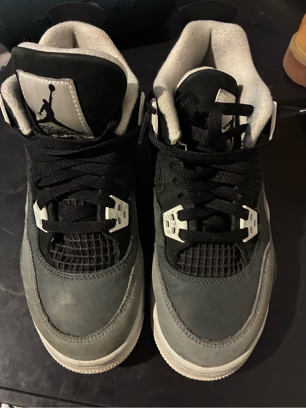 Jordan Kids' Retro Sneakers - Grey, Black, White